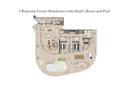 3 BR + MAID'S ROOM AND PO - 3