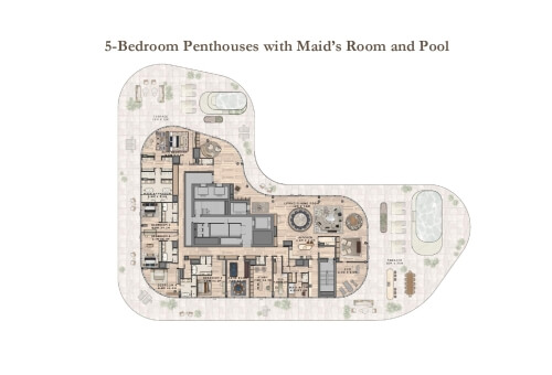 5 BR PENTHOUSE + MAID'S R - 5